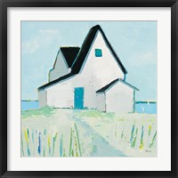 Cottage by the Sea Framed Print