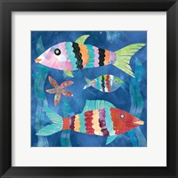Boho Reef Fish I Framed Print