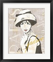 Fashion Week Paris Halftone I Framed Print