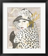 Fashion Week Paris Halftone II Framed Print