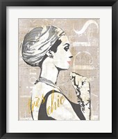 Fashion Week Paris Halftone III Framed Print