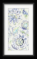 Ceylon Gardens VII Indigo Framed Print