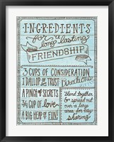 Ingredients For Life IV Blue Fine Art Print