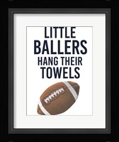 Little Ballers III Framed Print