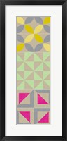 Elementary Tile Panel I Framed Print