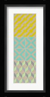 Elementary Tile Panel III Framed Print