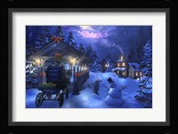 Snowman Crossing Fine Art Print