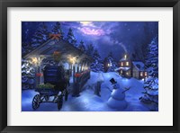 Snowman Crossing Fine Art Print