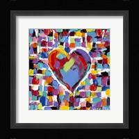 Mosaic Heart II Framed Print