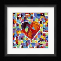 Mosaic Heart III Framed Print