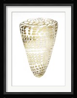 Gold Foil Shell I Framed Print