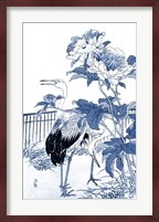 Blue & White Asian Garden I Fine Art Print