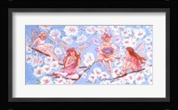 Four Fairies On A Branch Fine Art Print