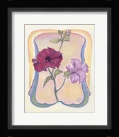 Art Deco Petunias Fine Art Print