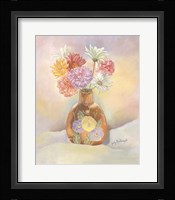 Vase Of Mums Fine Art Print