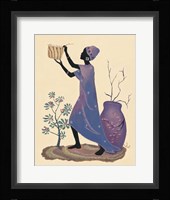 Weaving Basket - Purple Dress Fine Art Print