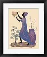 Weaving Basket - Purple Dress Fine Art Print