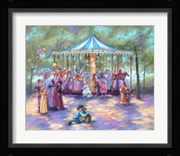 Blue Carousel Fine Art Print
