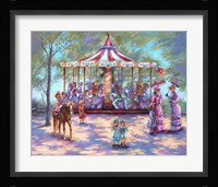 Red Carousel Fine Art Print