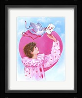 Sending Dove Letter Fine Art Print