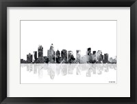 Charlotte NC Skyline BG 1 Fine Art Print