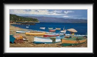 Barche Sulla Battigia Fine Art Print