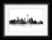 Seattle Washington Skyline BG 1 Fine Art Print