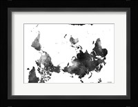 Upside Down Map Of The World BG 1 Fine Art Print