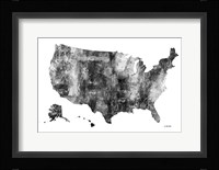 USA Map BG 1 Fine Art Print