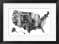 USA Map BG 1 Fine Art Print