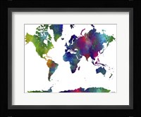World Map Clr 1 Fine Art Print