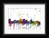 Buffalo New York Skyline Multi Colored 1 Fine Art Print