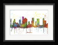 Houston Texas Skyline Multi Colored 1 Fine Art Print