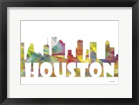 Houston Texas Skyline Multi Colored 2 Fine Art Print