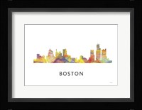 Boston Mas .Skyline Fine Art Print