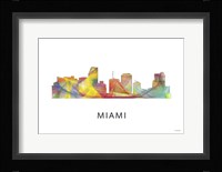 Miami Florida Skyline Fine Art Print