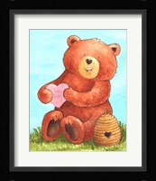 Bee Happy Bear Fine Art Print