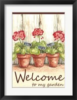 Geranium Welcome To My Garden Fine Art Print