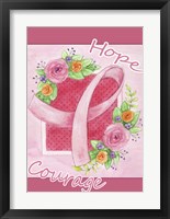 Pink Hope Flower Framed Print