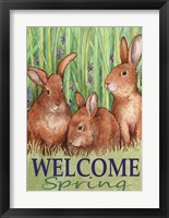 Bunnies Welcome Spring Fine Art Print