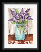 Lilacs Home Sweet Home Jar Fine Art Print