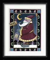 Apple Santa Noel Framed Print