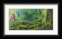 Forest Mushrooms Framed Print