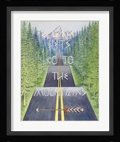 Mountain Travel Quote Fine Art Print