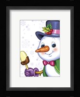 Snowman and Ice-cream Fine Art Print