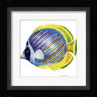 Fish 1 Blue-Yellow Fine Art Print
