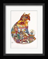 Christmas Cat Framed Print