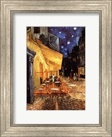 The Cafe Terrace on the Place du Forum, Arles, at Night, c.1888 Fine Art Print