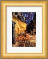 The Cafe Terrace on the Place du Forum, Arles, at Night, c.1888 Fine Art Print