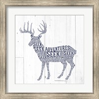 Deer Shiplap Fine Art Print